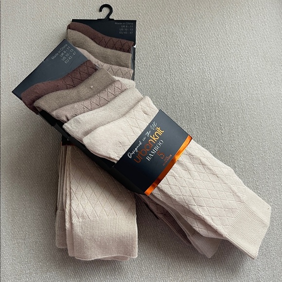 MEN'S 5 PACK BAMBOO DRESS SOCKS - Picture 5 of 5